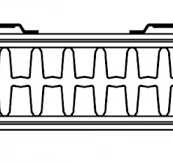 Stelrad Elite K2 Radiator 700mm X 1100mm Double Panel Double Convector - 8638